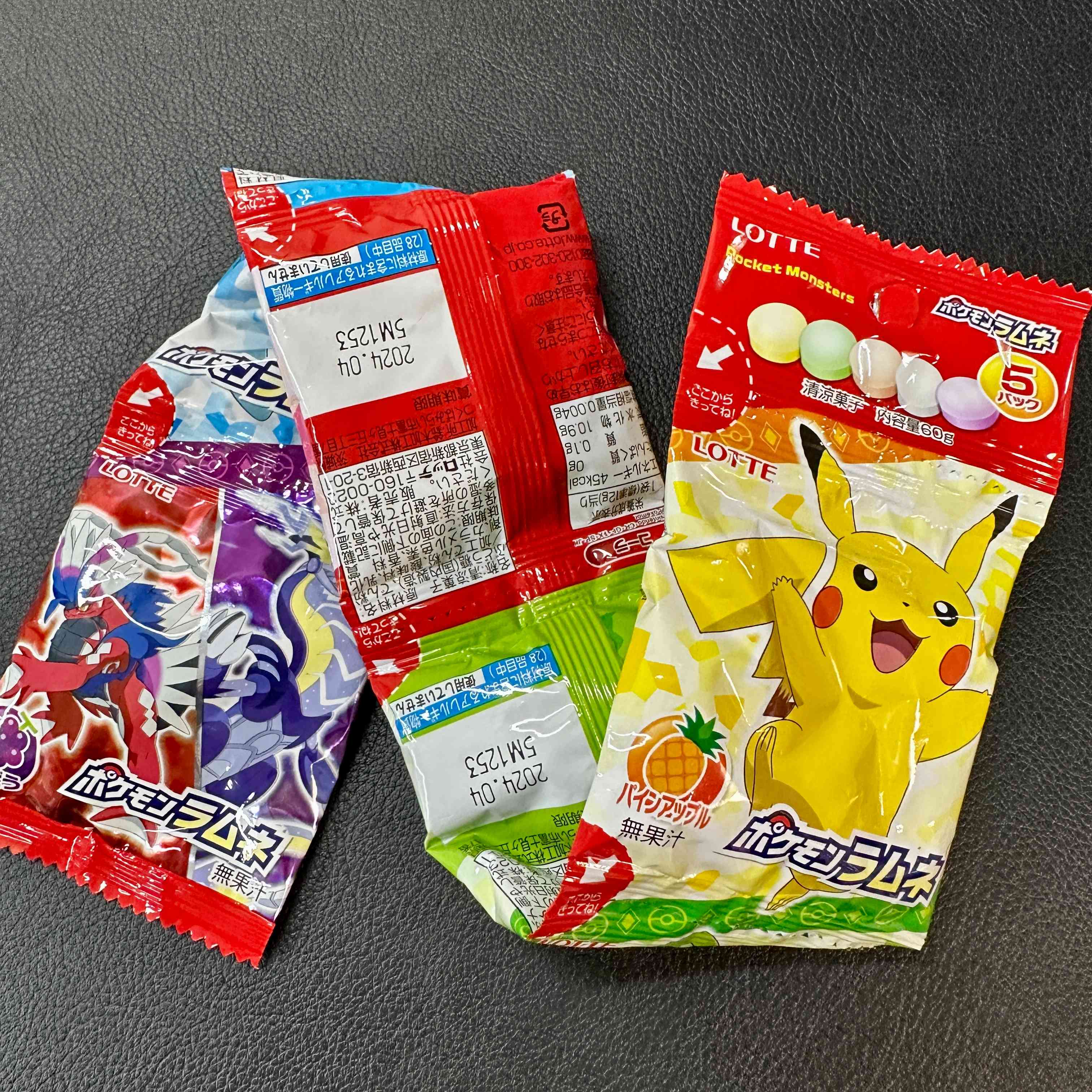 【LOTTE】Pokémon Ramune - 5 Packs　1piece　60ｇ