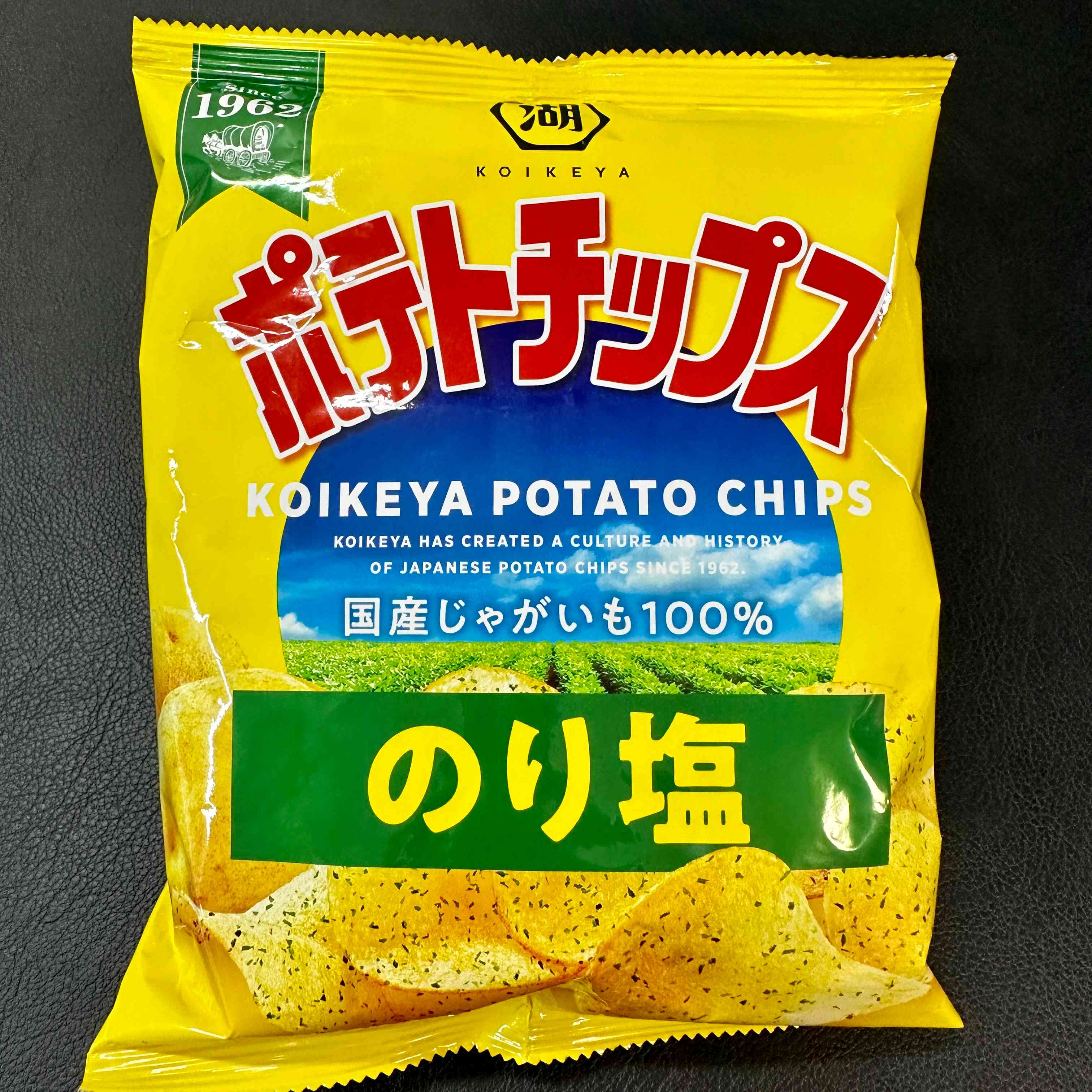 【湖池屋】Potato Chips - Nori Salt　12bags（1case）　720ｇ