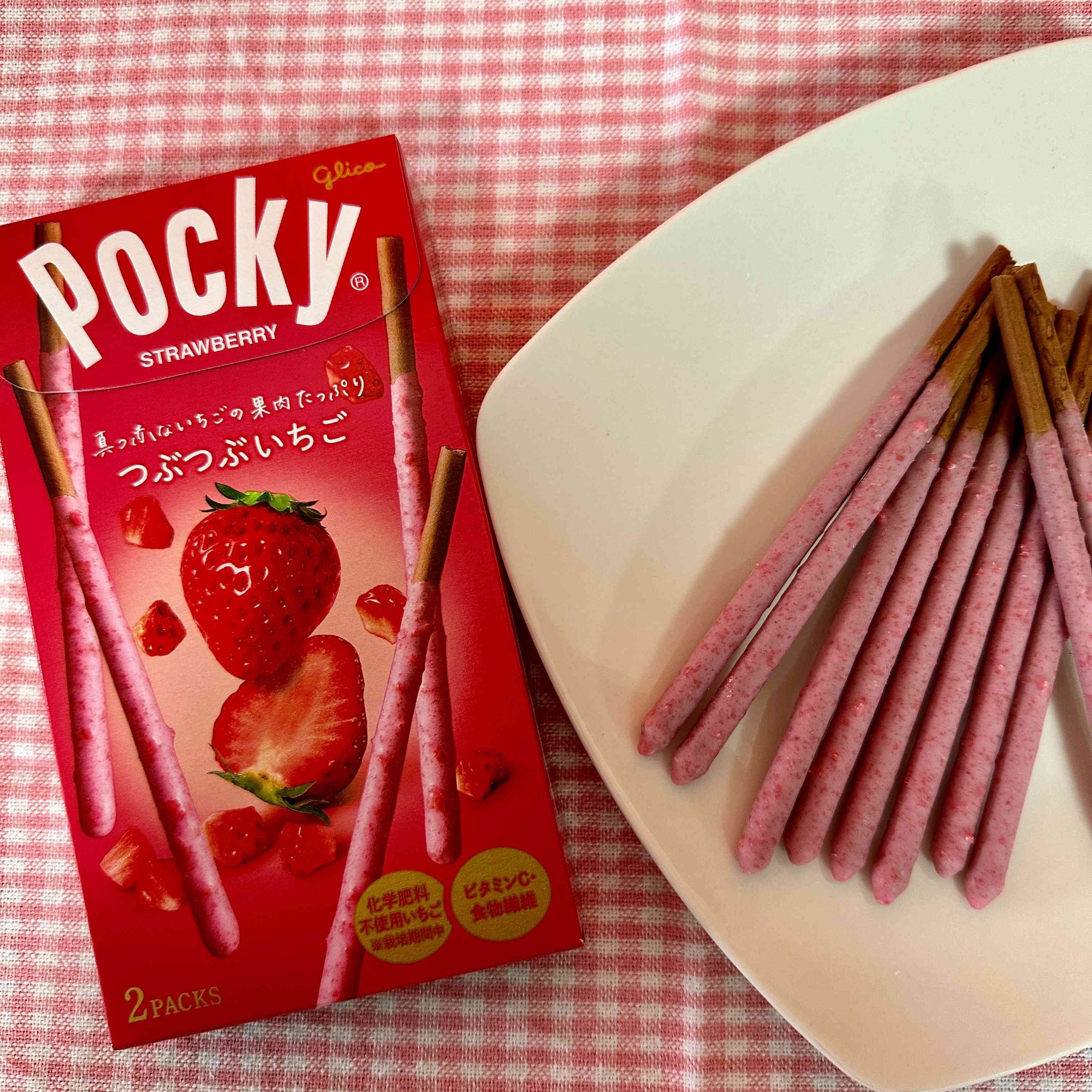 【glico】Pocky　Chunky strawberry　1piece　55ｇ