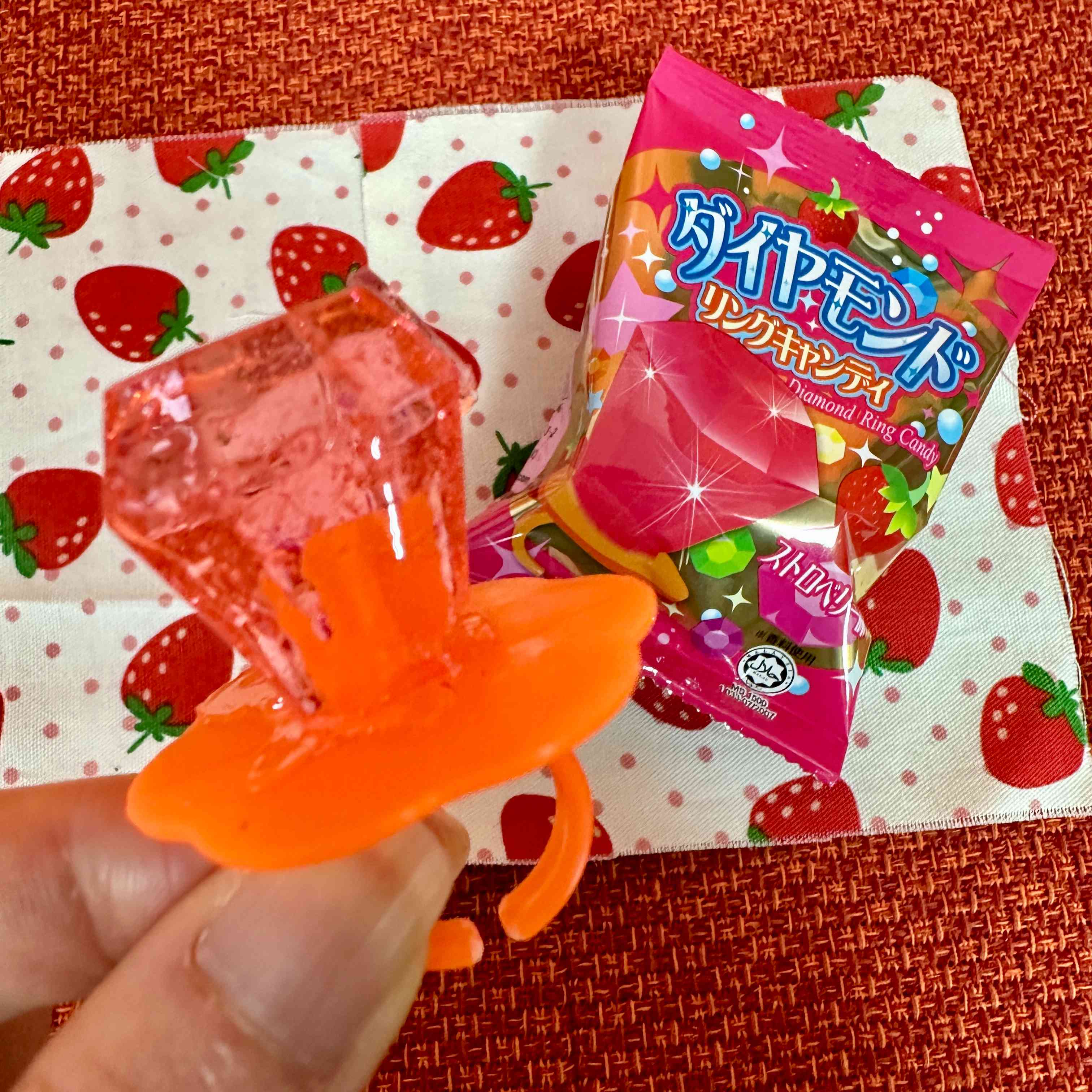 【やおきん】Diamond Ring Candy　Strawberry Flavor　288piece　2880ｇ