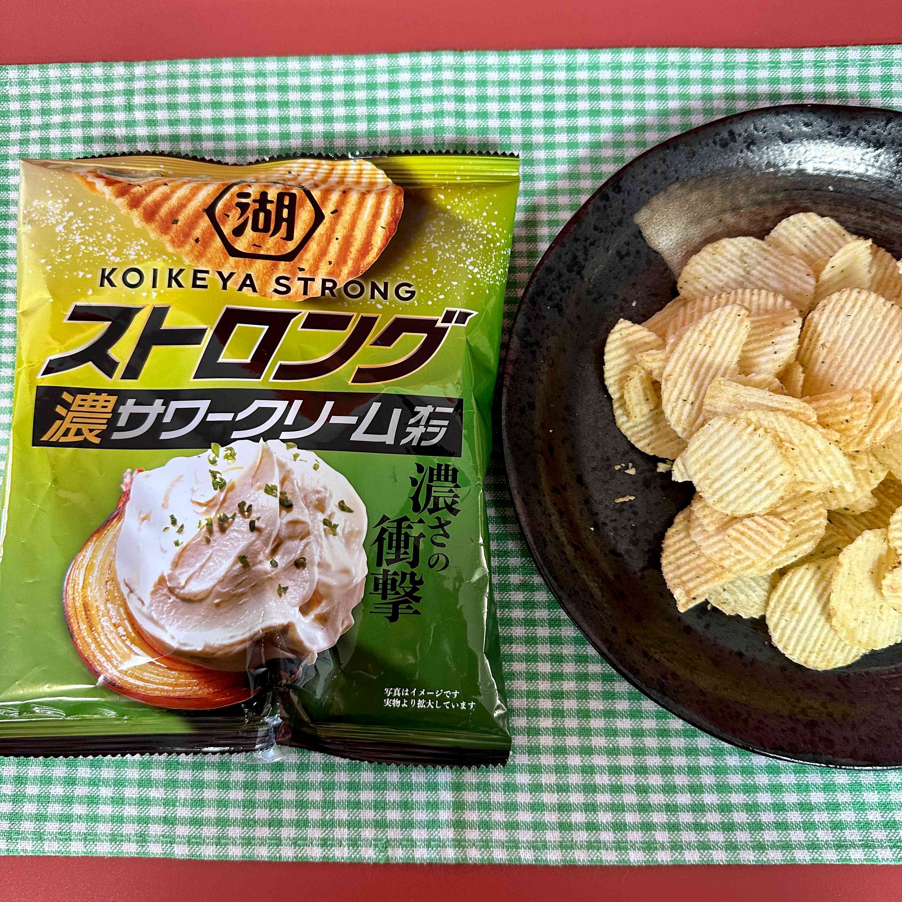 【KOIKEYA】STRONG　Rich Sour Cream - Onion Flavor　1bag　55ｇ