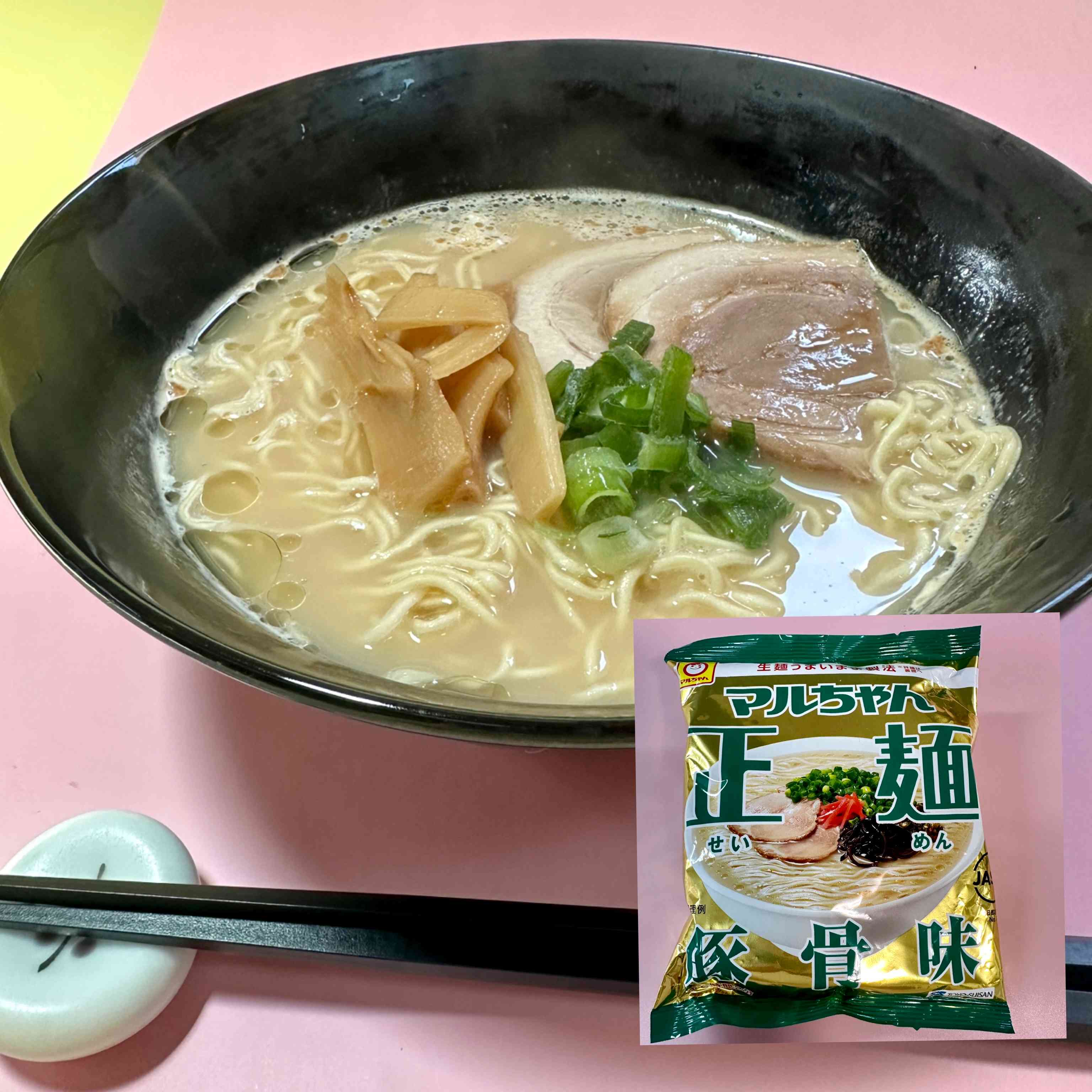 【TOYOSUISAN】Maruchan Straight Noodles Tonkotsu Flavor　1bag　89ｇ（Bagged noodles）